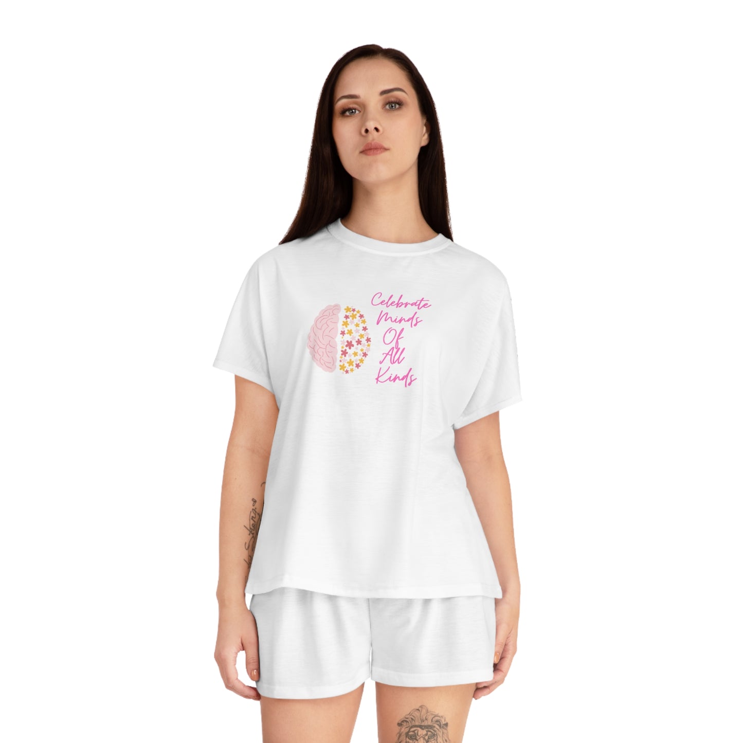Celebrate Minds Of All Kinds Women's Short Pajama Set