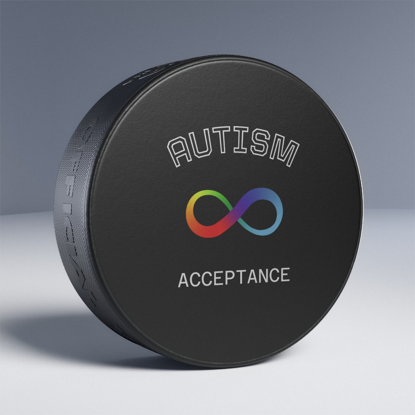 Autism Acceptance Hockey Puck