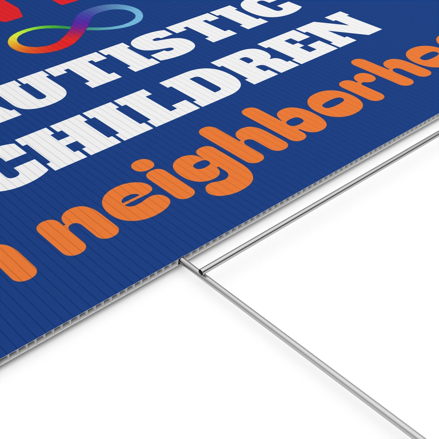 Slow Down Autistic Children in neighborhood Yard Sign | Autism Awareness and Safety