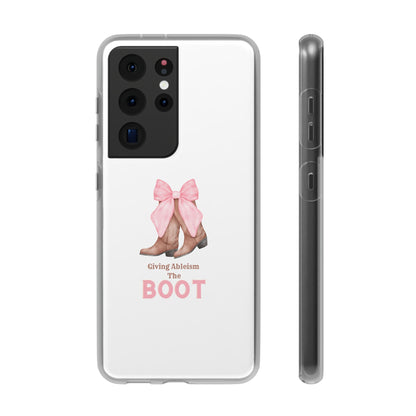Giving Ableism The Boot Phone Case | Cute cowgirl boot pattern