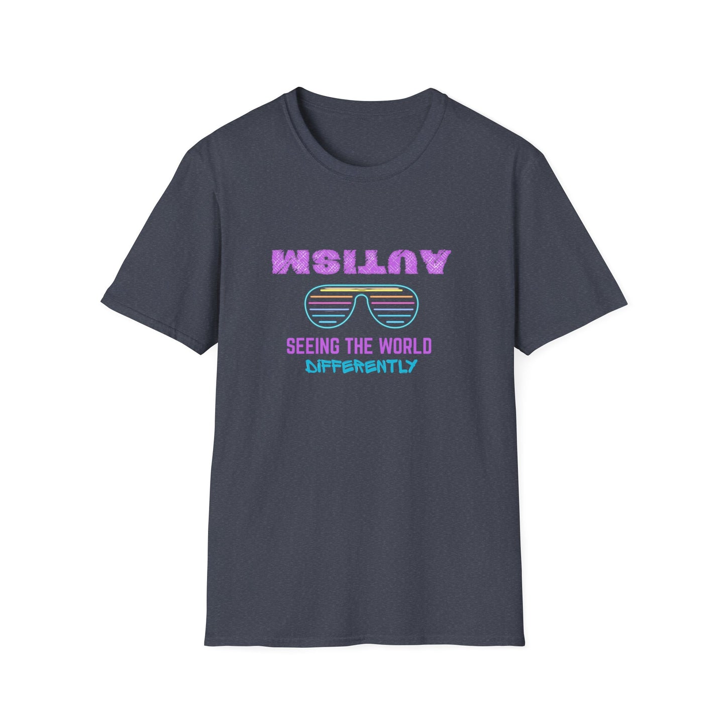 Autism Seeing The World Differently Unisex Softstyle T-Shirt