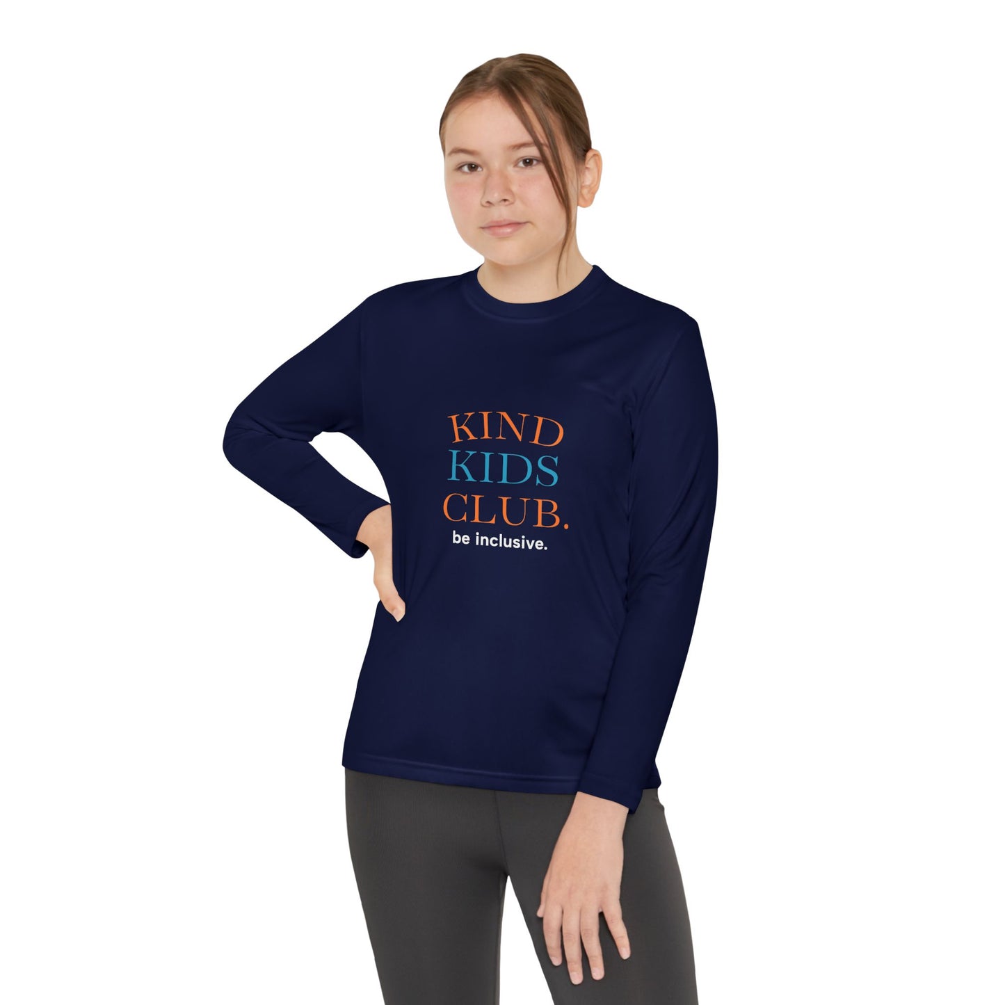 Kind Kids Club Long Sleeve Tee - Be Inclusive Youth Shirt