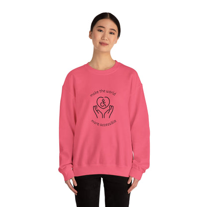 Make The World More Accessible Crewneck Sweatshirt