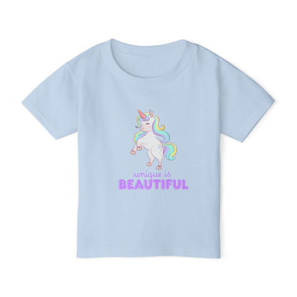 Unique is Beautiful Unicorn Toddler T-Shirt