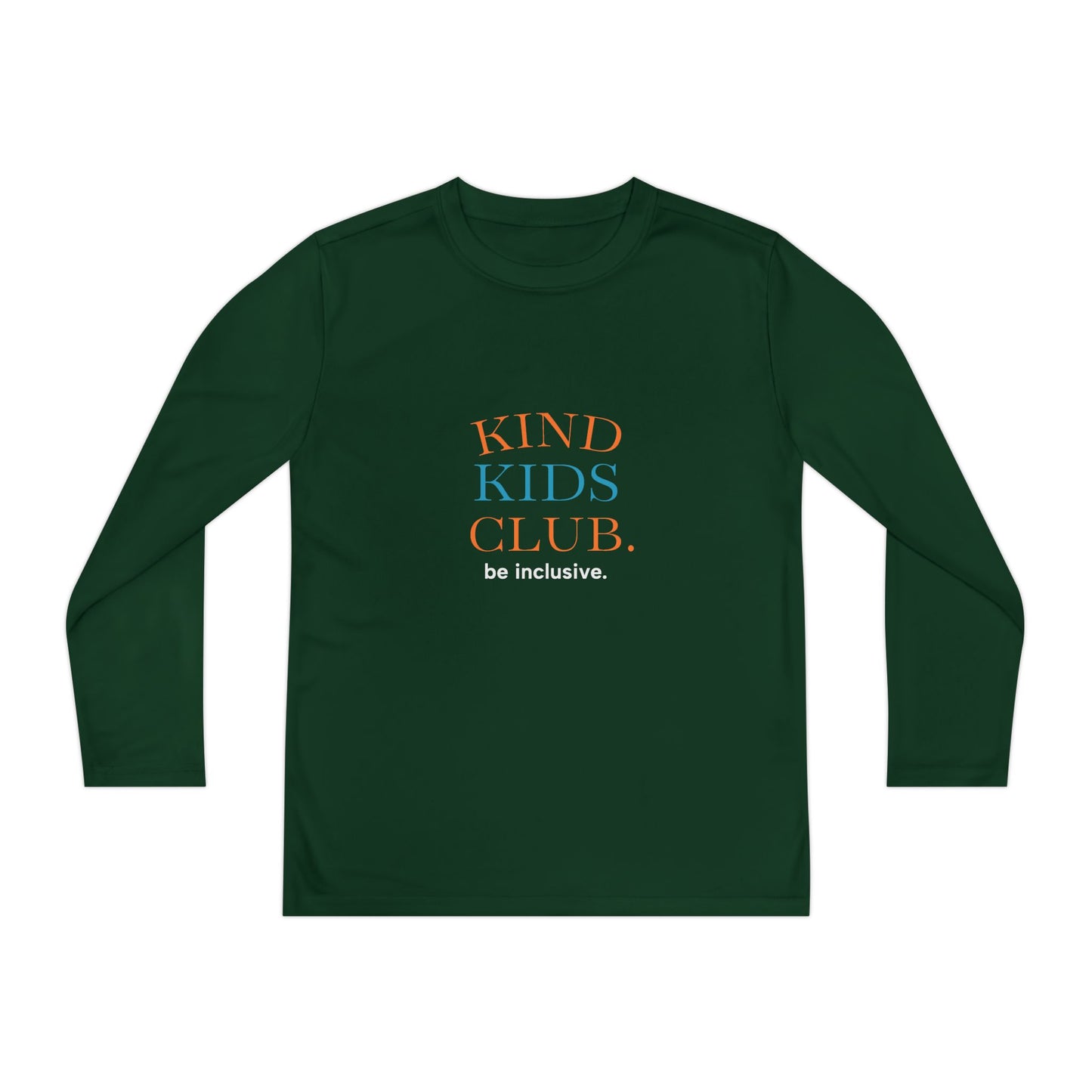 Kind Kids Club Long Sleeve Tee - Be Inclusive Youth Shirt