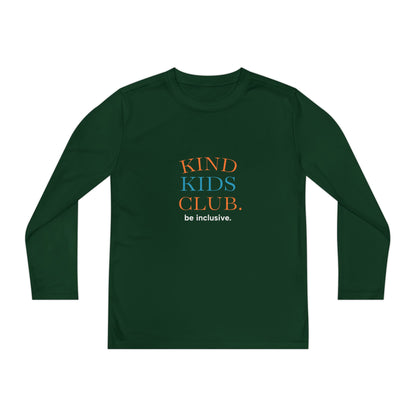 Kind Kids Club Long Sleeve Tee - Be Inclusive Youth Shirt