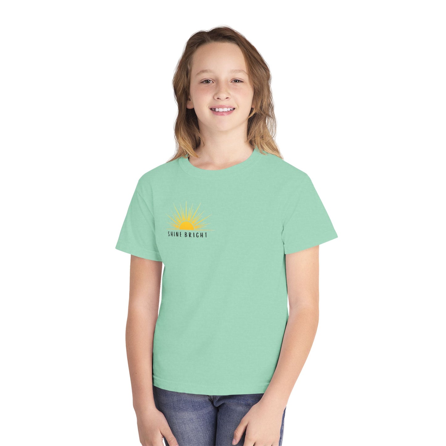 Shine Bright Front/ It's not the destination, it's the journey Back Youth T-Shirt