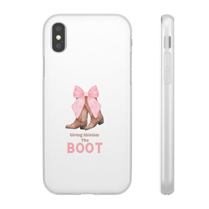 Giving Ableism The Boot Phone Case | Cute cowgirl boot pattern