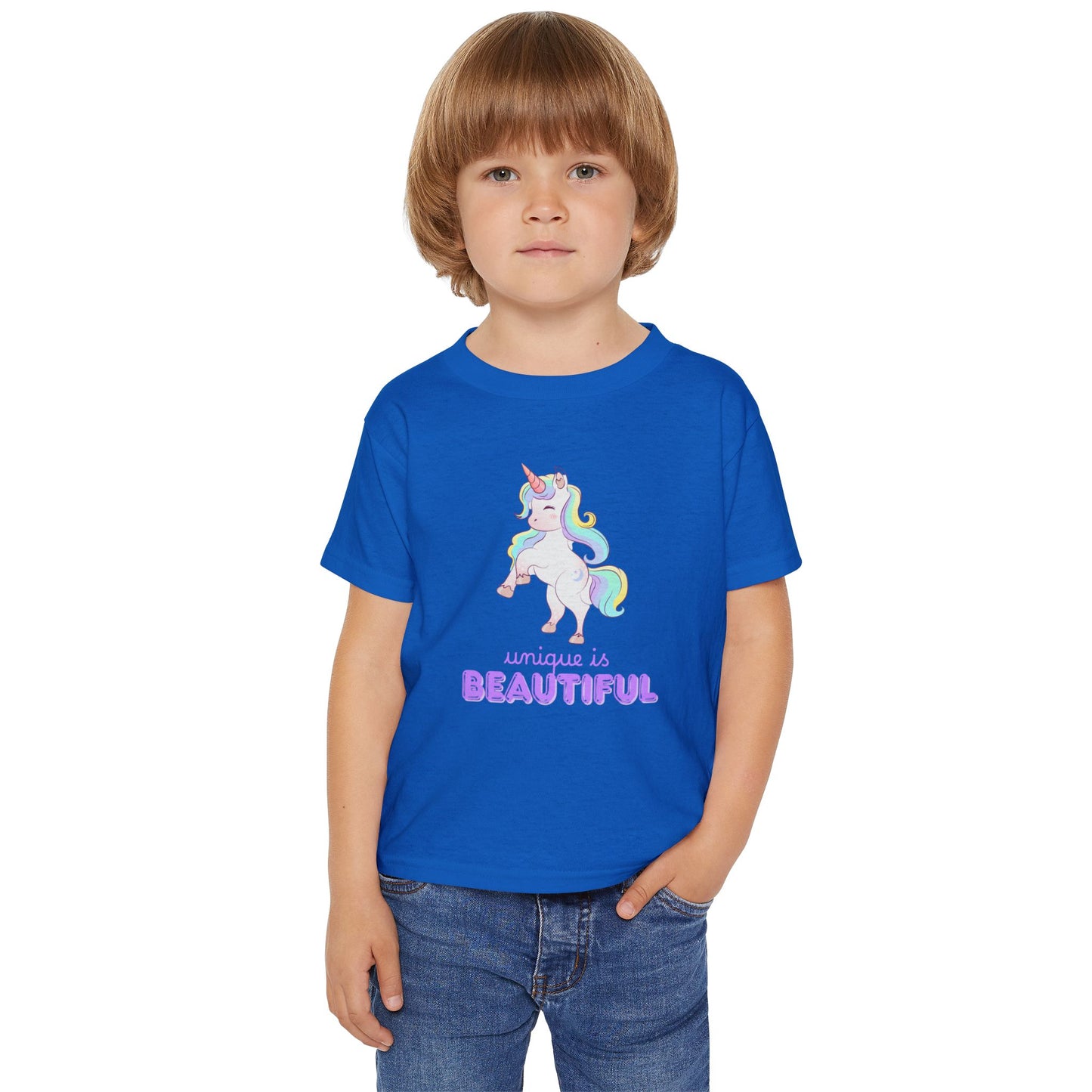 Unique is Beautiful Unicorn Toddler T-Shirt