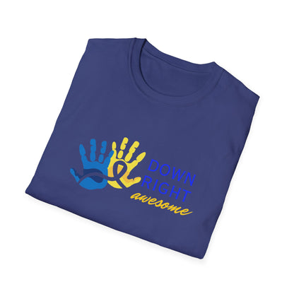 Down Right Awesome Adult Tee | Down Syndrome Awareness & Acceptance Tee