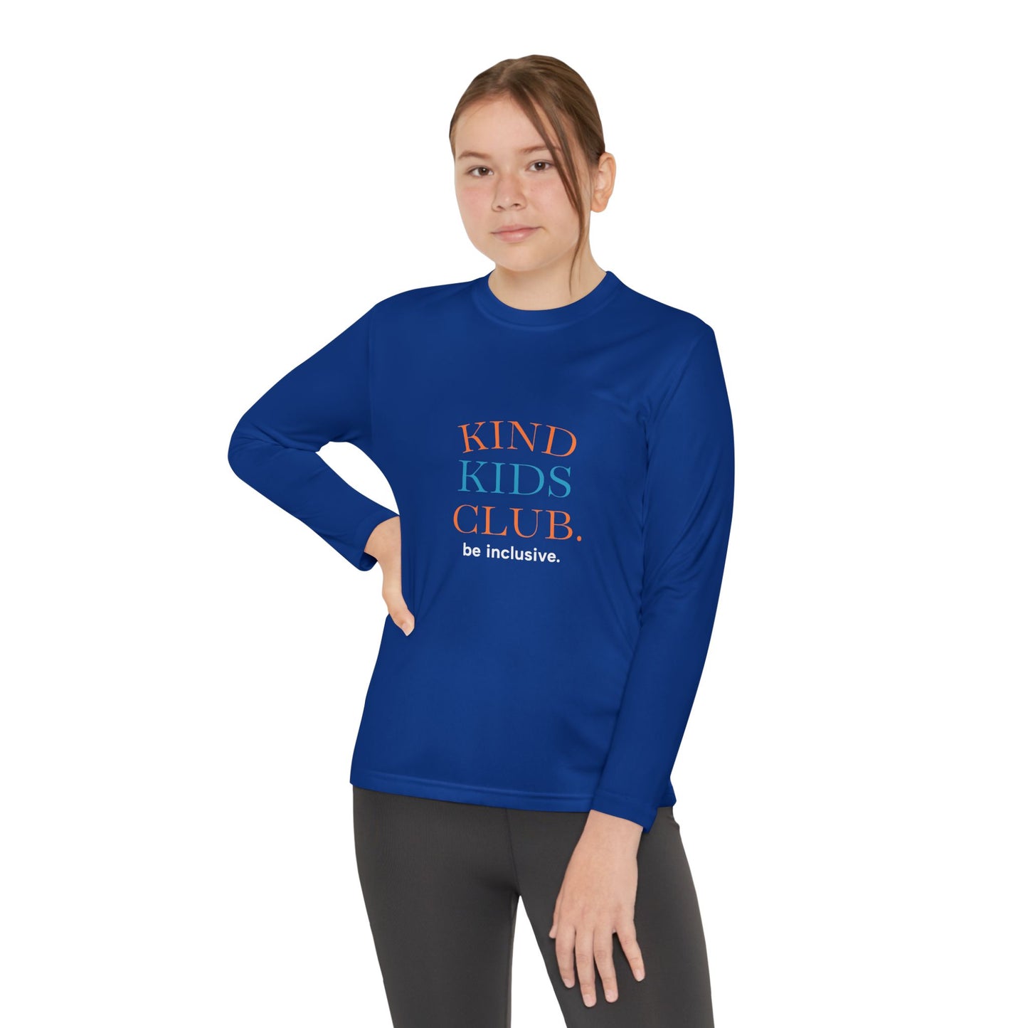 Kind Kids Club Long Sleeve Tee - Be Inclusive Youth Shirt
