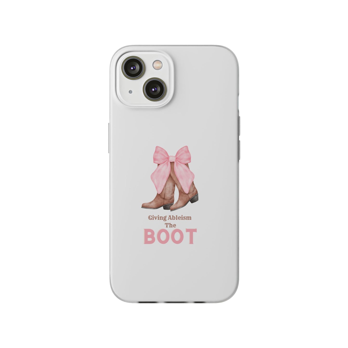 Giving Ableism The Boot Phone Case | Cute cowgirl boot pattern