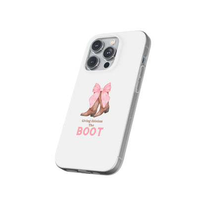 Giving Ableism The Boot Phone Case | Cute cowgirl boot pattern