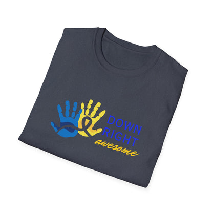 Down Right Awesome Adult Tee | Down Syndrome Awareness & Acceptance Tee