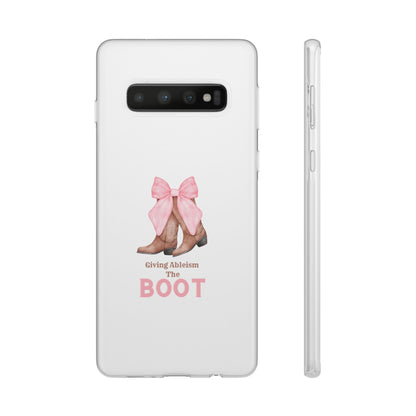Giving Ableism The Boot Phone Case | Cute cowgirl boot pattern