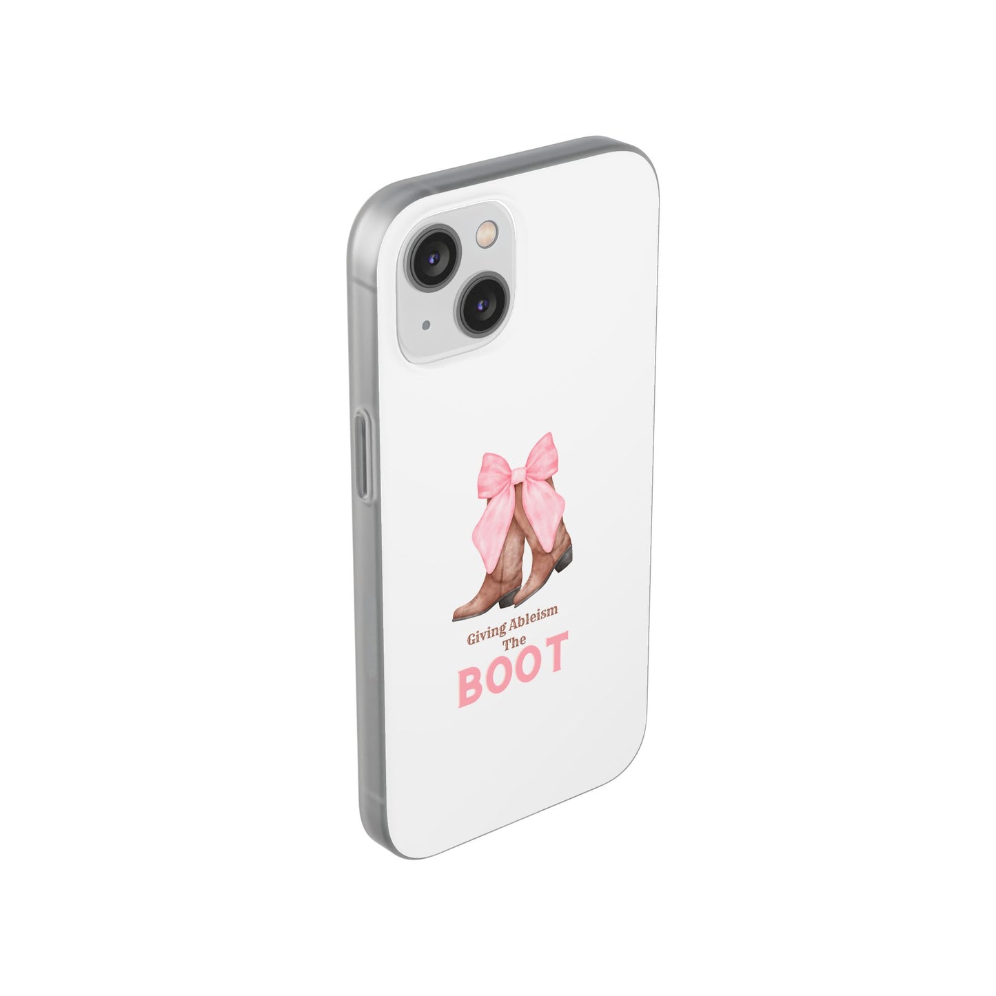 Giving Ableism The Boot Phone Case | Cute cowgirl boot pattern