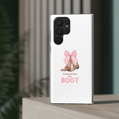 Giving Ableism The Boot Phone Case | Cute cowgirl boot pattern