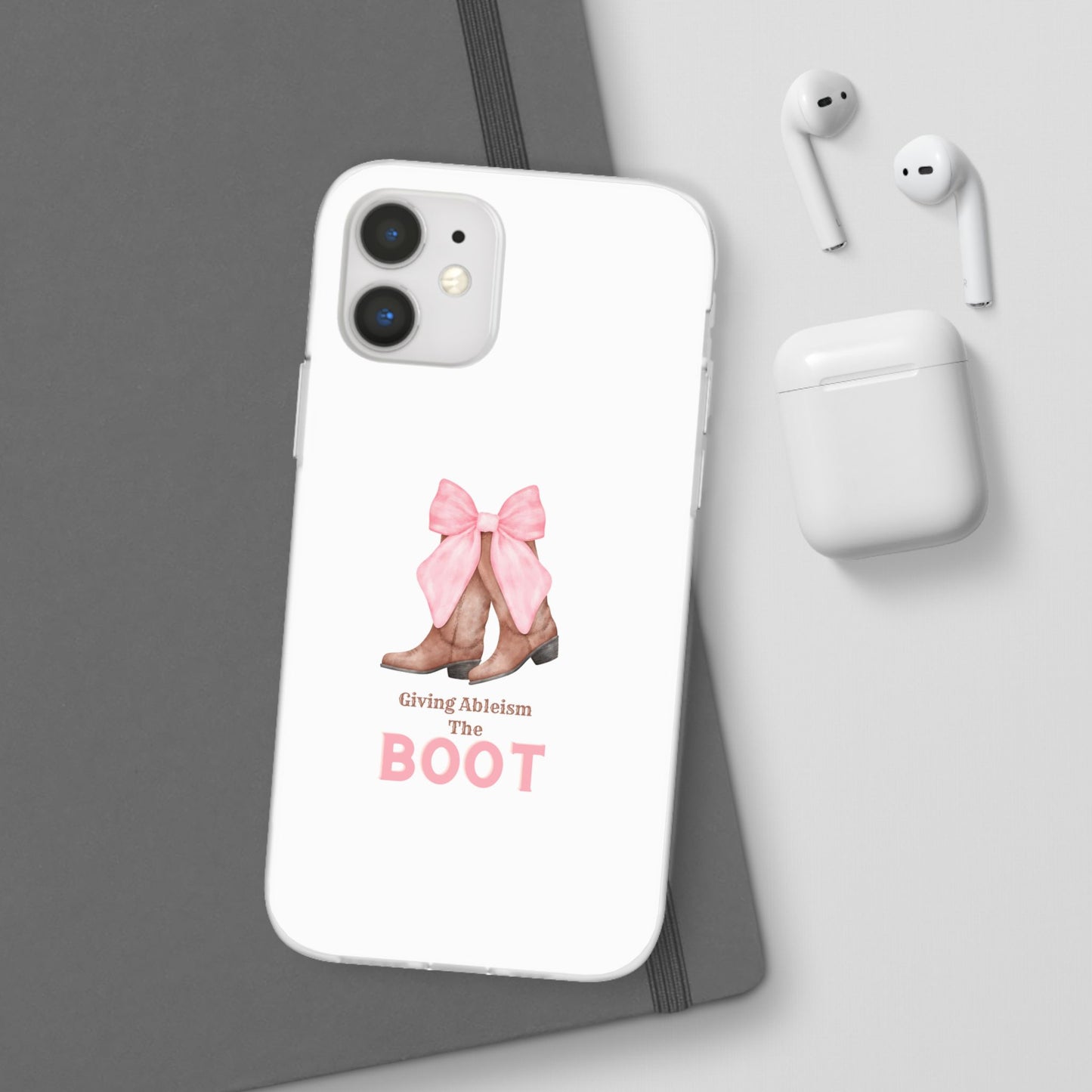 Giving Ableism The Boot Phone Case | Cute cowgirl boot pattern