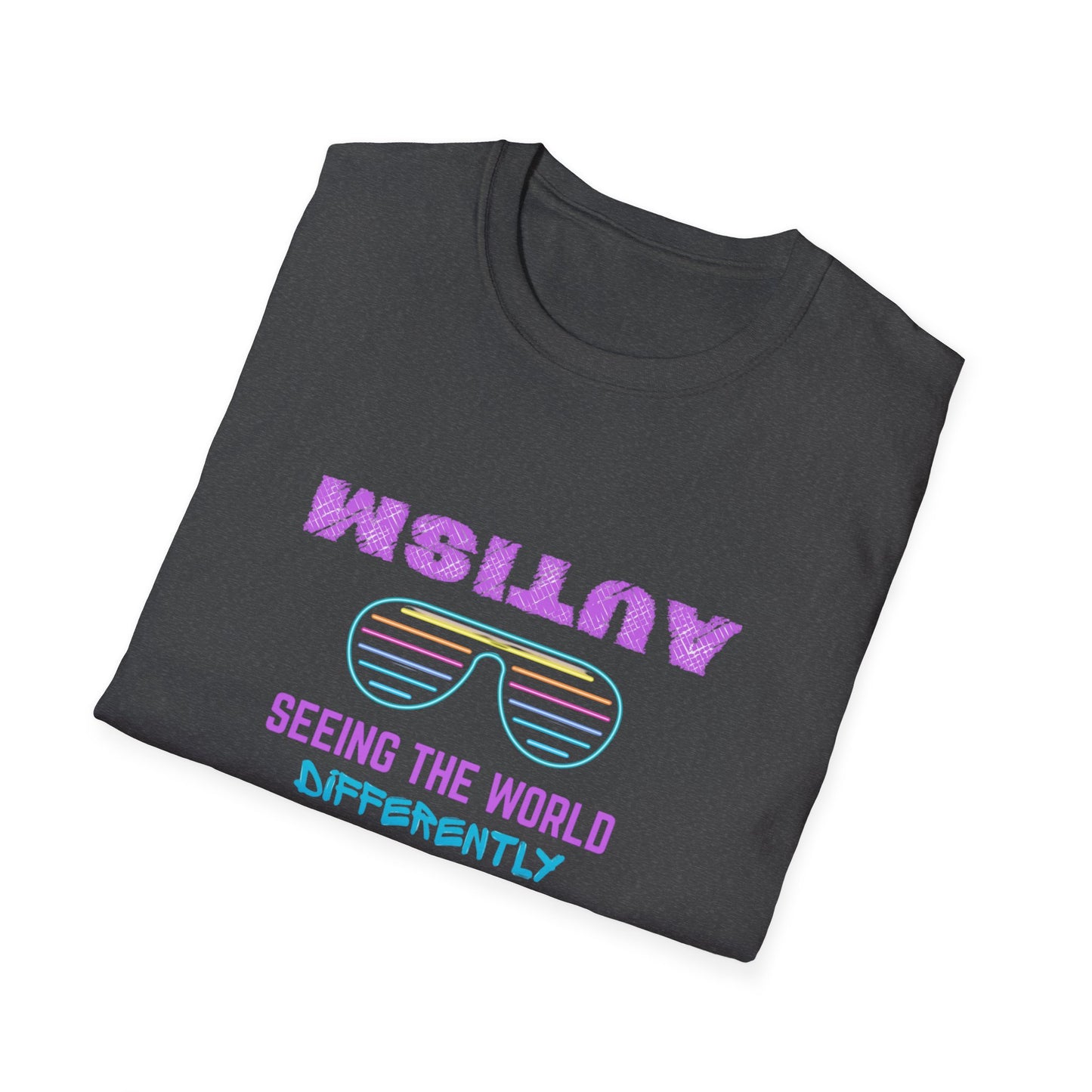 Autism Seeing The World Differently Unisex Softstyle T-Shirt