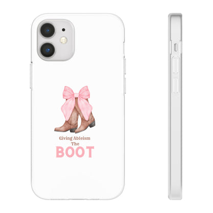 Giving Ableism The Boot Phone Case | Cute cowgirl boot pattern