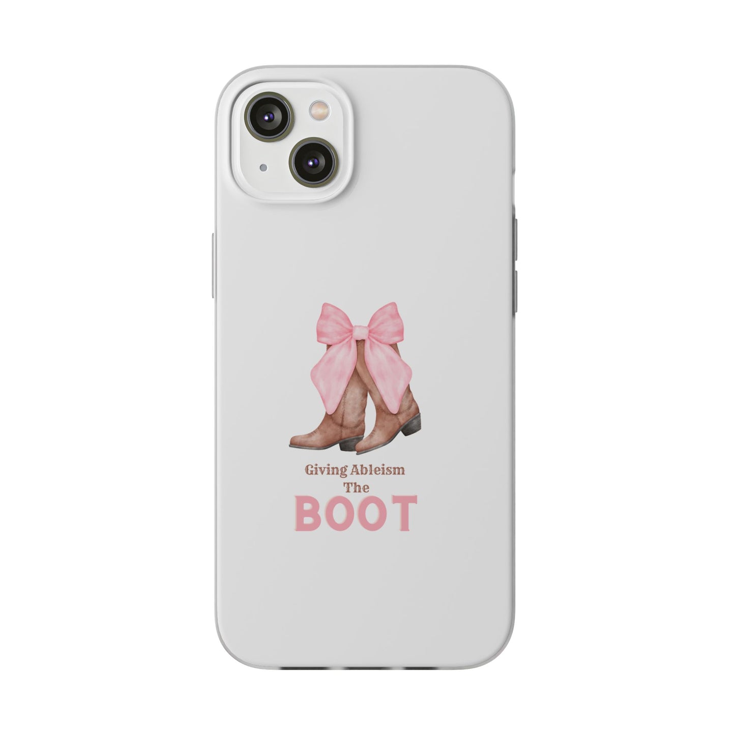 Giving Ableism The Boot Phone Case | Cute cowgirl boot pattern