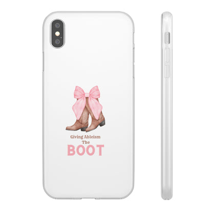 Giving Ableism The Boot Phone Case | Cute cowgirl boot pattern