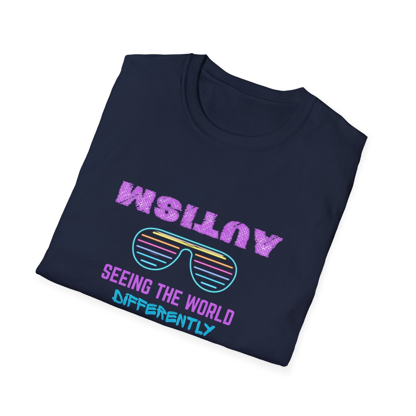 Autism Seeing The World Differently Unisex Softstyle T-Shirt