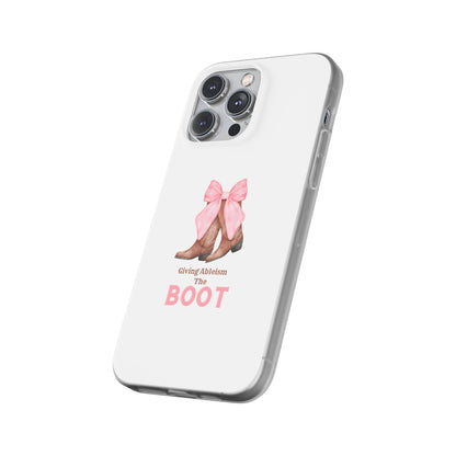 Giving Ableism The Boot Phone Case | Cute cowgirl boot pattern