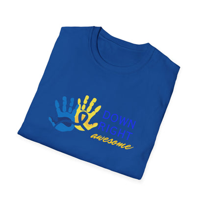 Down Right Awesome Adult Tee | Down Syndrome Awareness & Acceptance Tee