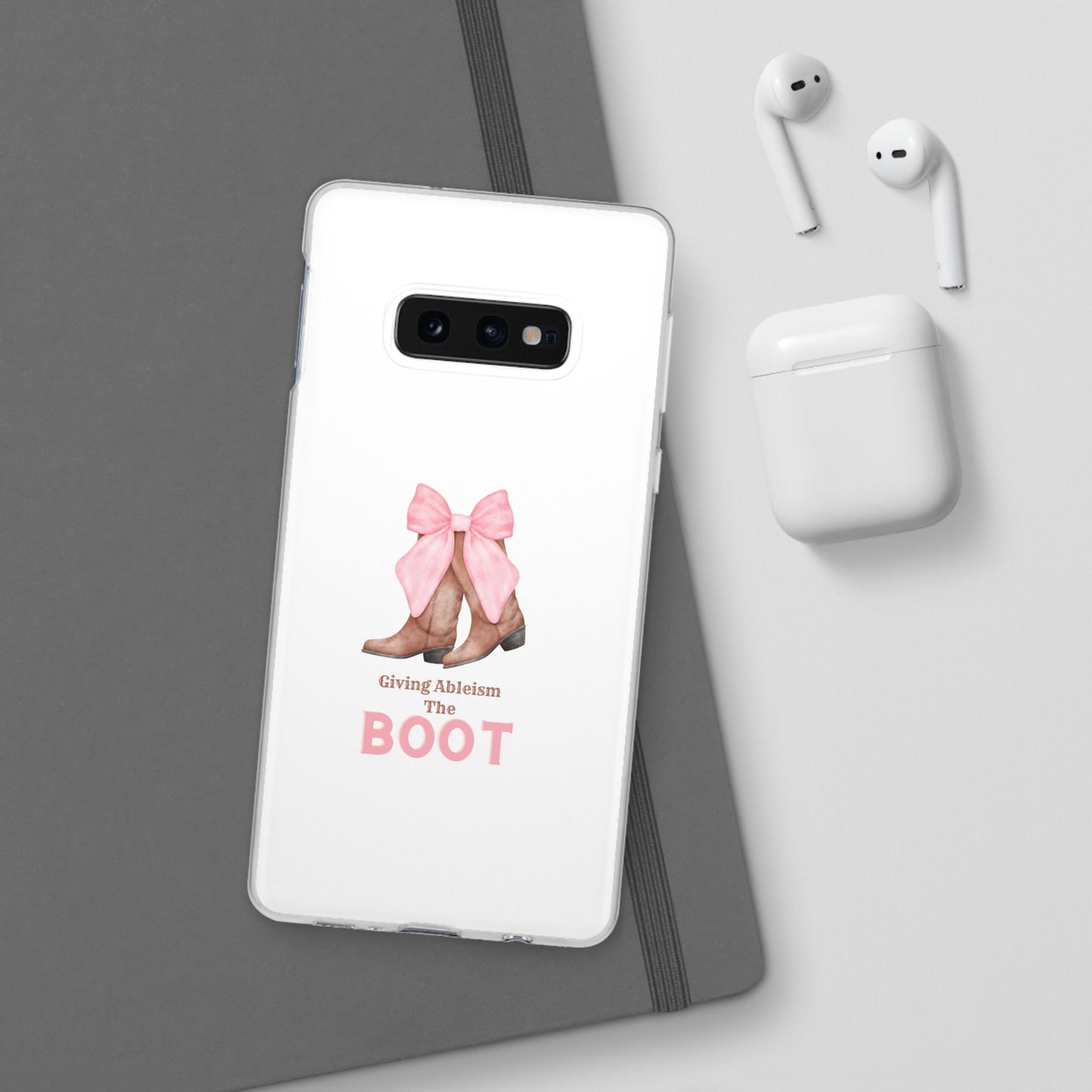 Giving Ableism The Boot Phone Case | Cute cowgirl boot pattern