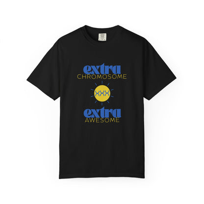 Extra Chromosome Extra Awesome Down Syndrome Acceptance T-Shirt for Adults