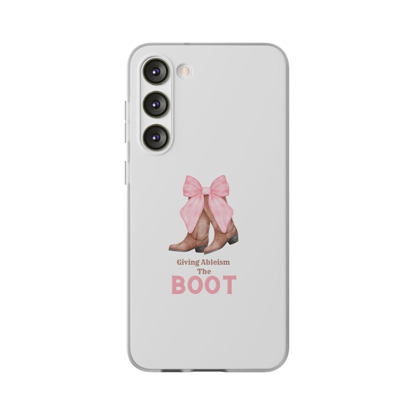 Giving Ableism The Boot Phone Case | Cute cowgirl boot pattern