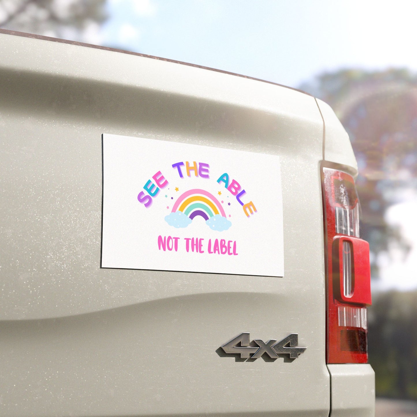 See The Able Not The Label | Car Magnet
