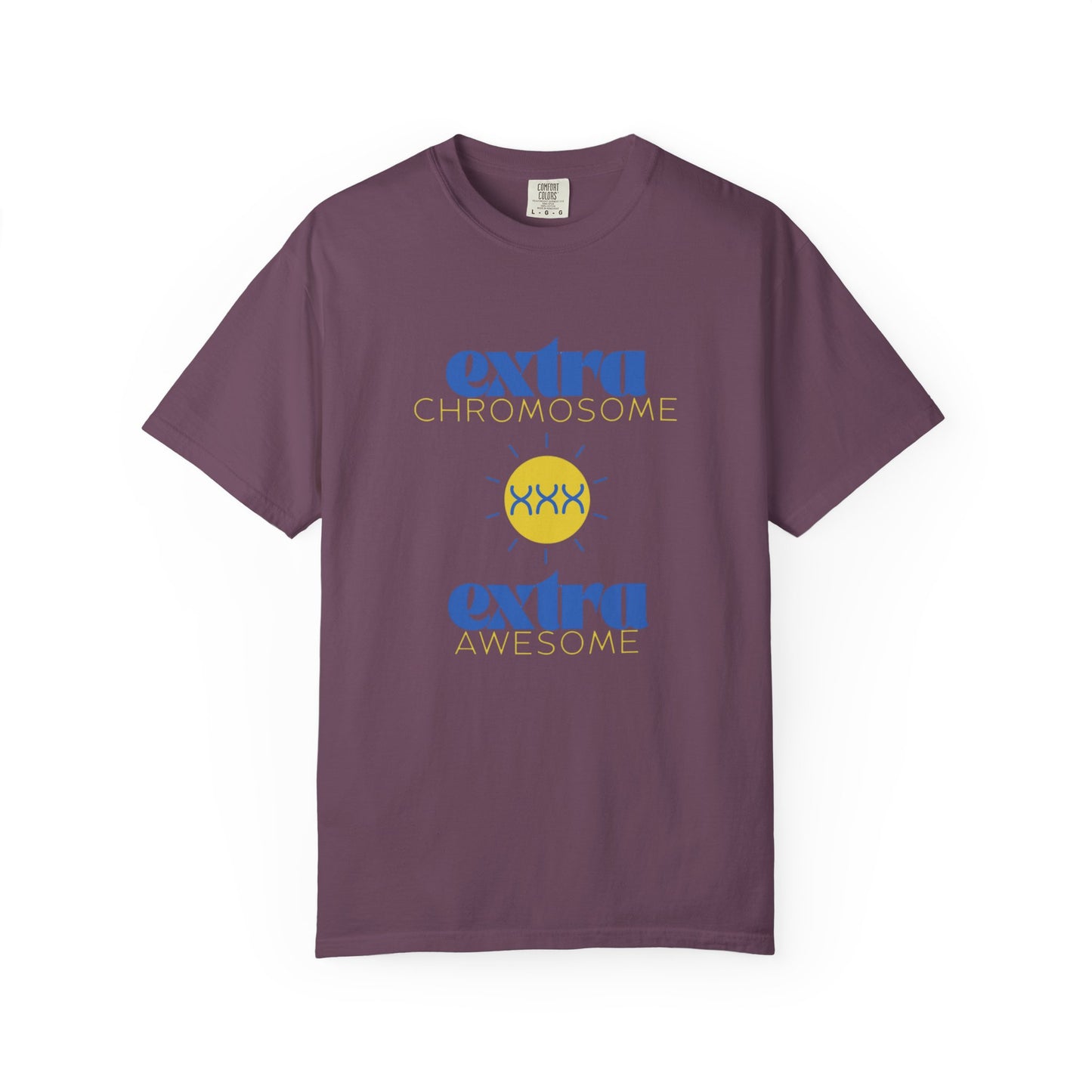 Extra Chromosome Extra Awesome Down Syndrome Acceptance T-Shirt for Adults