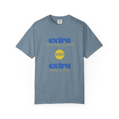 Extra Chromosome Extra Awesome Down Syndrome Acceptance T-Shirt for Adults