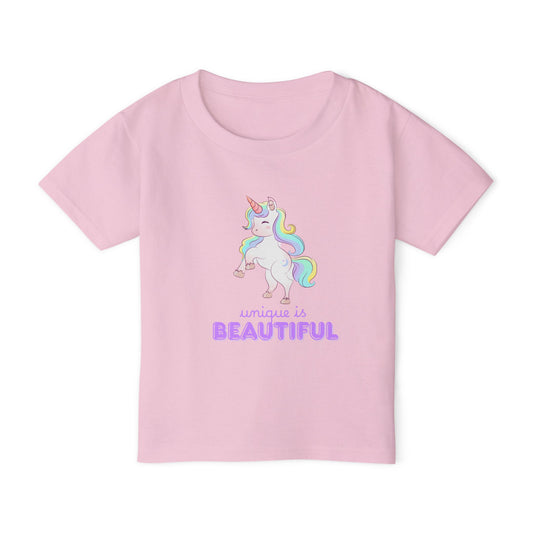 Unique is Beautiful Unicorn Toddler T-Shirt