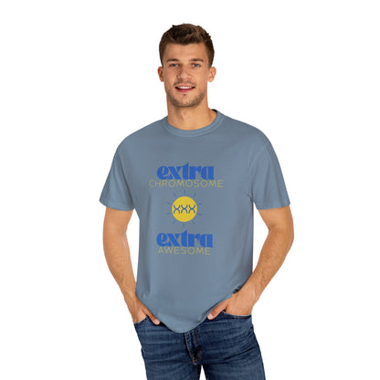 Extra Chromosome Extra Awesome Down Syndrome Acceptance T-Shirt for Adults