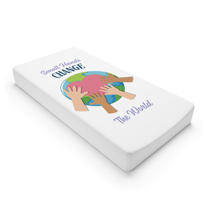 Small Hands Change The World Baby Changing Pad Cover