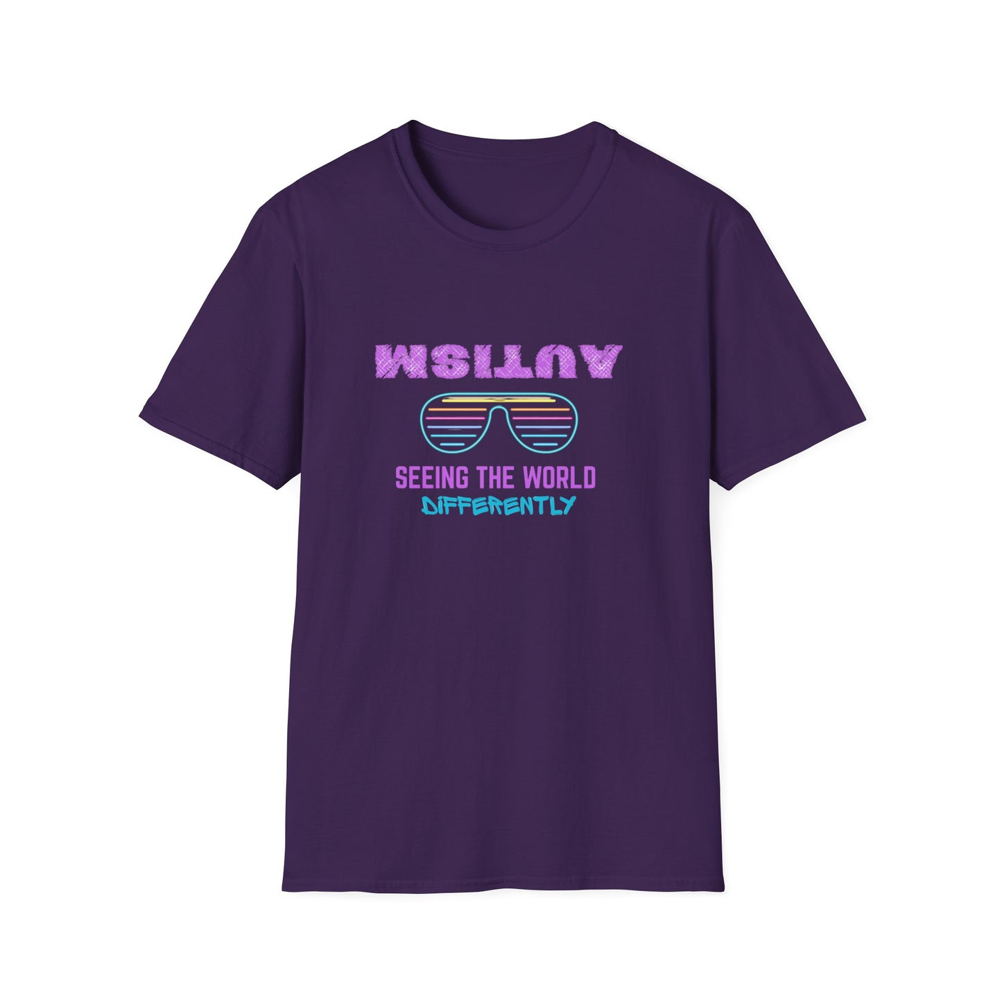 Autism Seeing The World Differently Unisex Softstyle T-Shirt