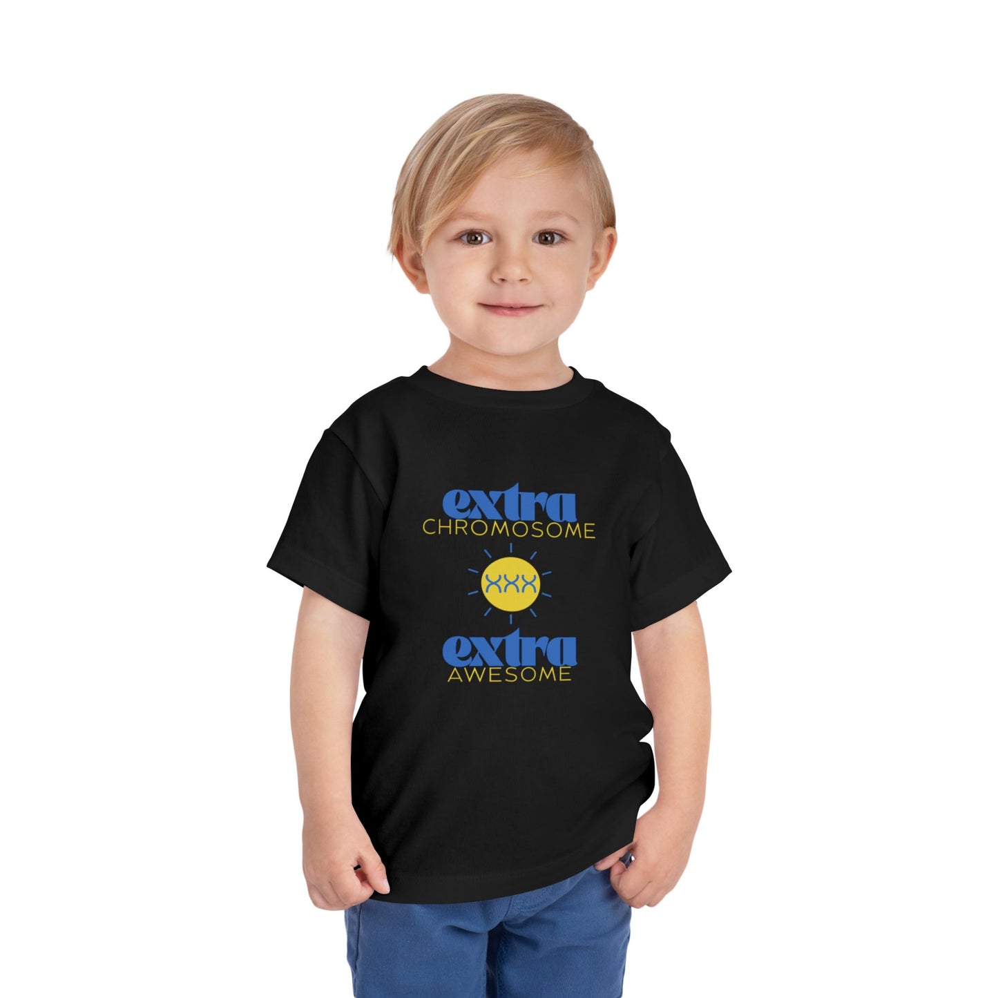 Extra Chromosome Extra Awesome Down Syndrome Acceptance T-Shirt Toddler