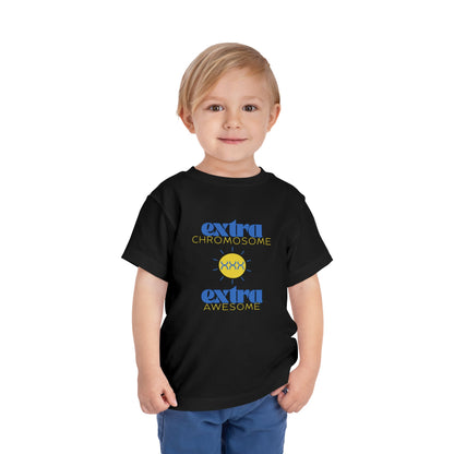 Extra Chromosome Extra Awesome Down Syndrome Acceptance T-Shirt Toddler
