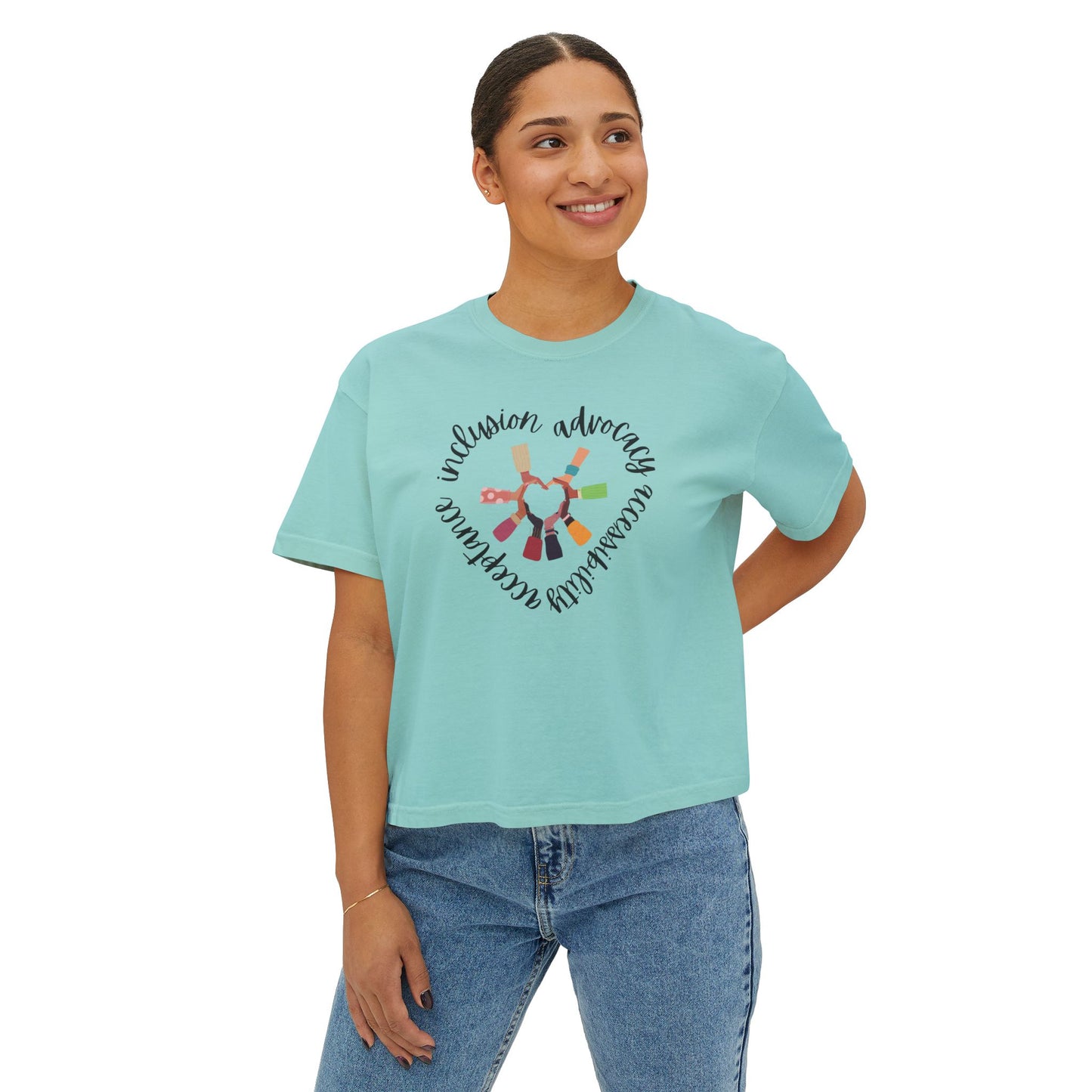 Accessibility Advocacy Boxy Tee in Color