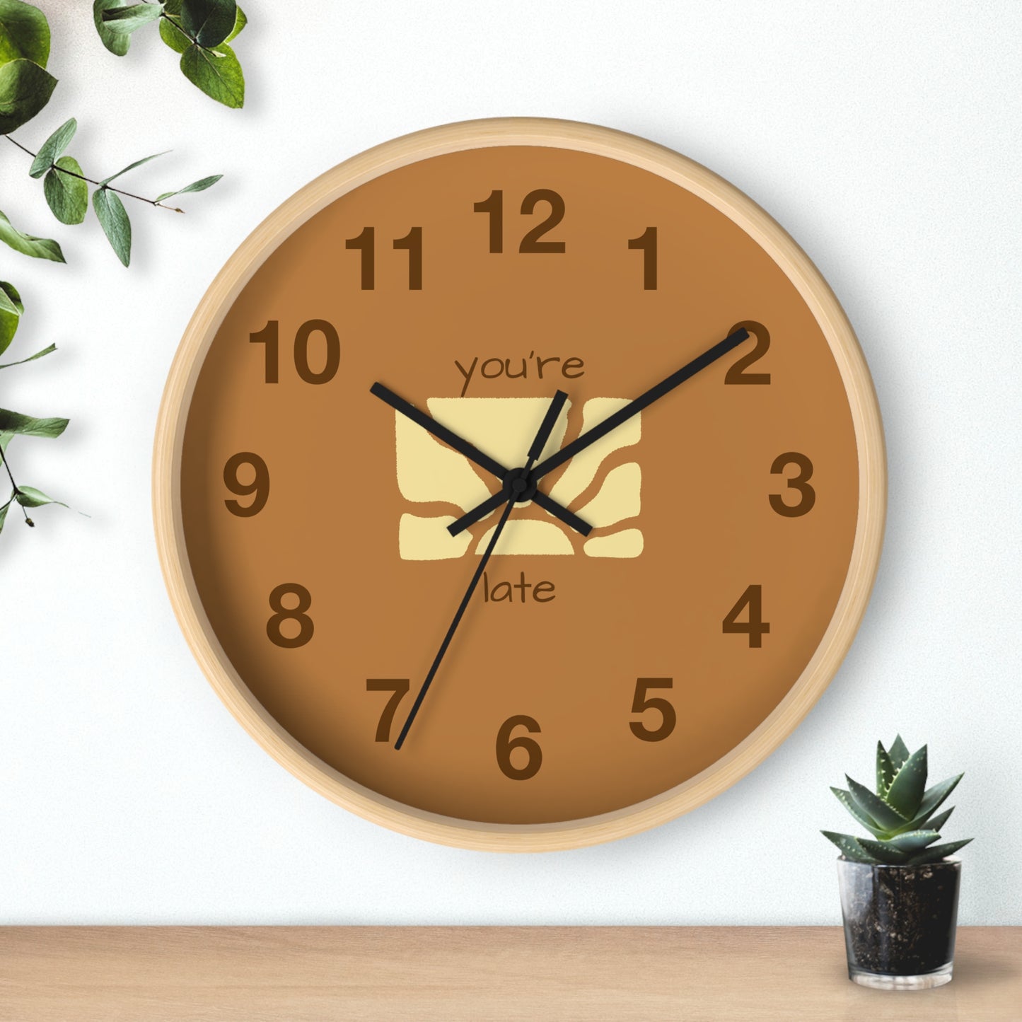 You're Late Wall Clock | Funn ADHD Acceptance
