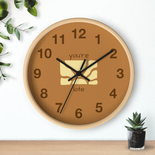 You're Late Wall Clock | Funn ADHD Acceptance