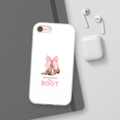 Giving Ableism The Boot Phone Case | Cute cowgirl boot pattern