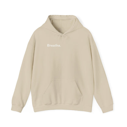 Breathe. (Front) This is Your Reminder to Unclench Your Jaw. (Back) Hoodie