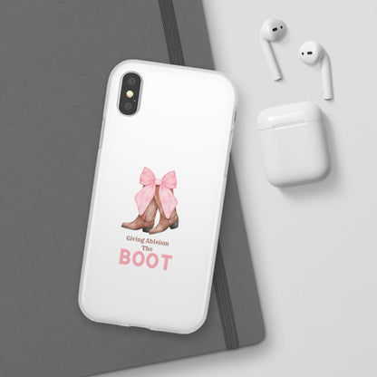 Giving Ableism The Boot Phone Case | Cute cowgirl boot pattern