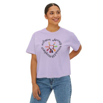 Accessibility Advocacy Boxy Tee in Color