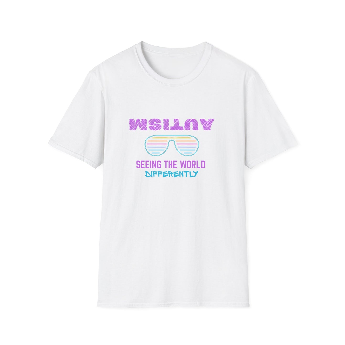 Autism Seeing The World Differently Unisex Softstyle T-Shirt