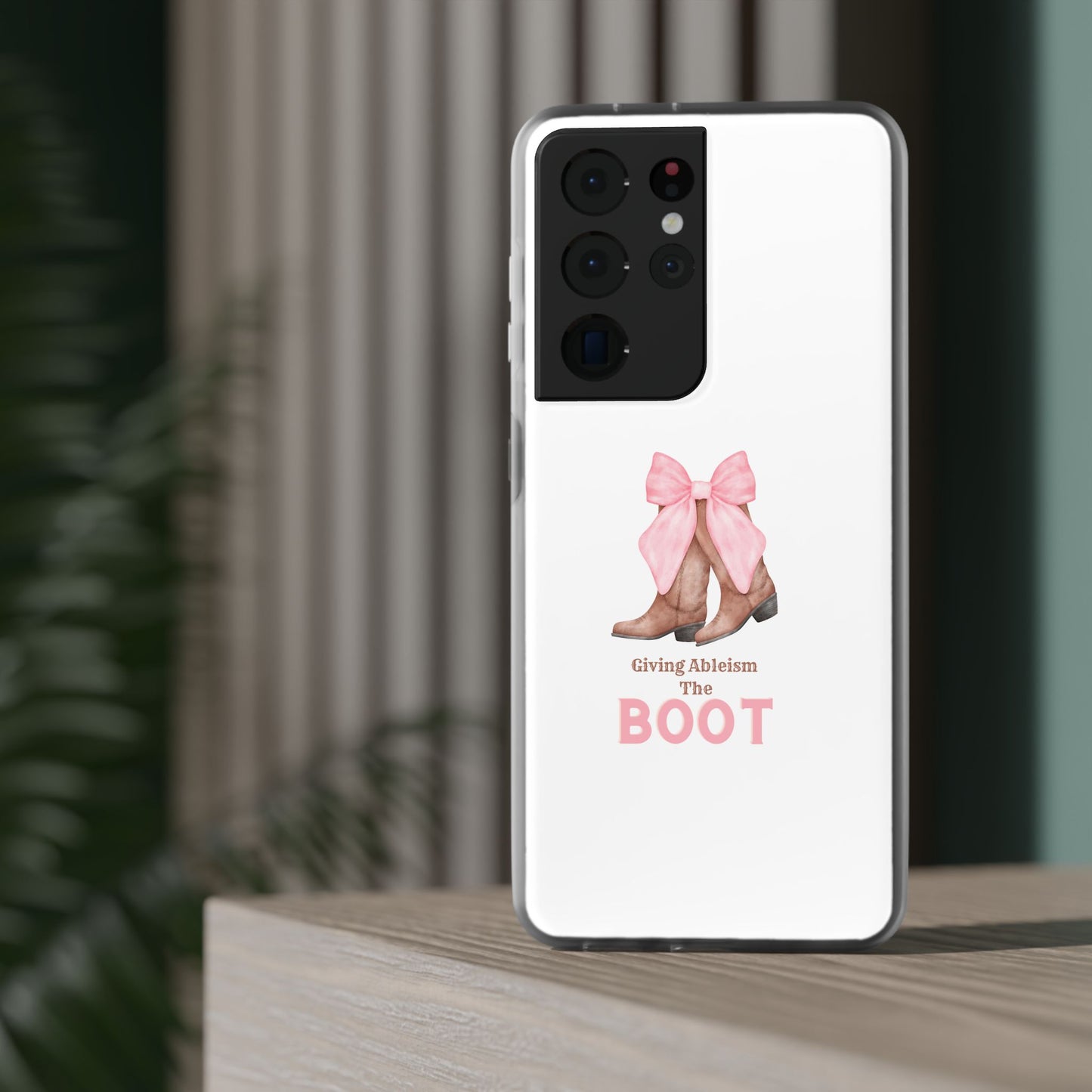 Giving Ableism The Boot Phone Case | Cute cowgirl boot pattern